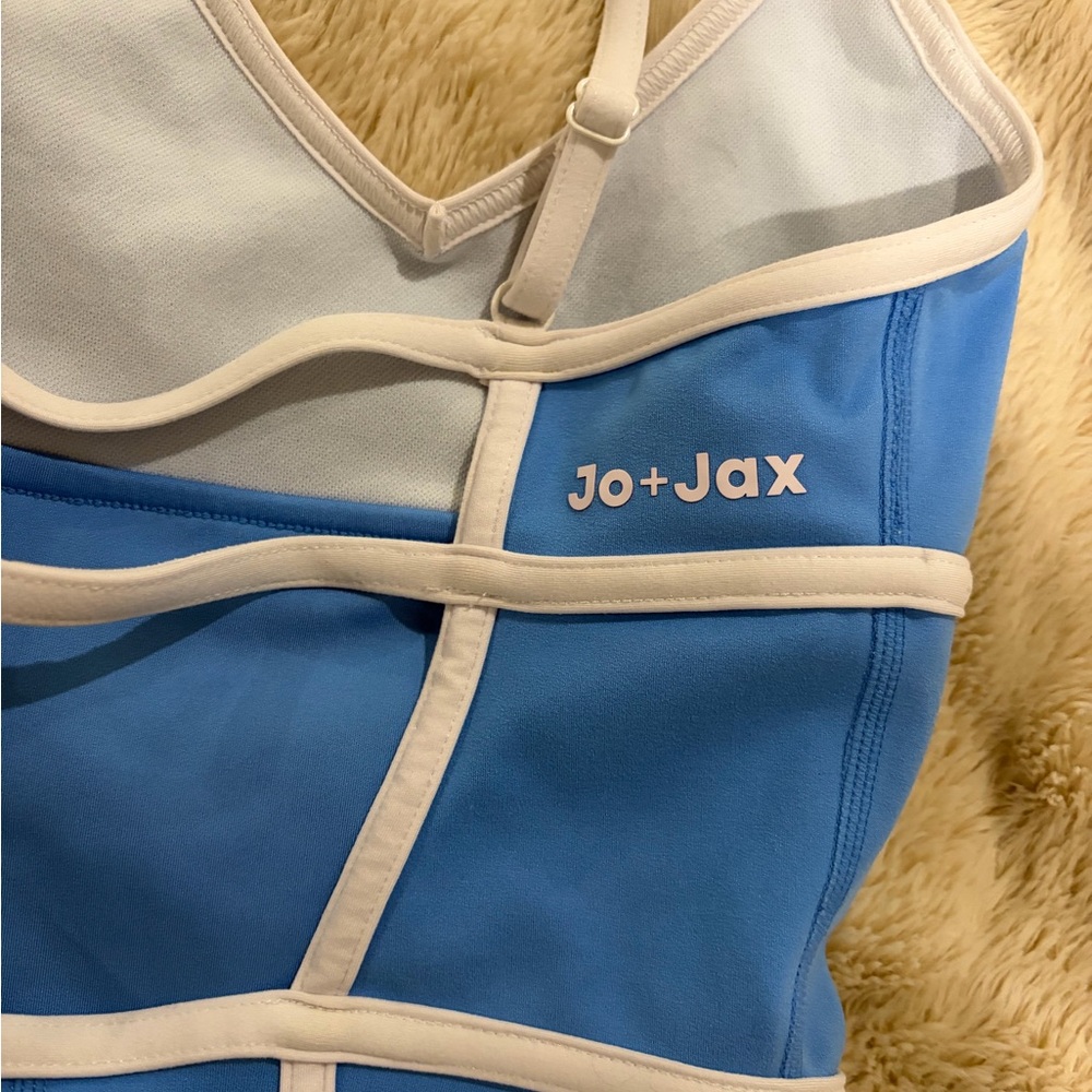 Jo Jax Girls dancewear light blue unitard child medium - Picture 3 of 4